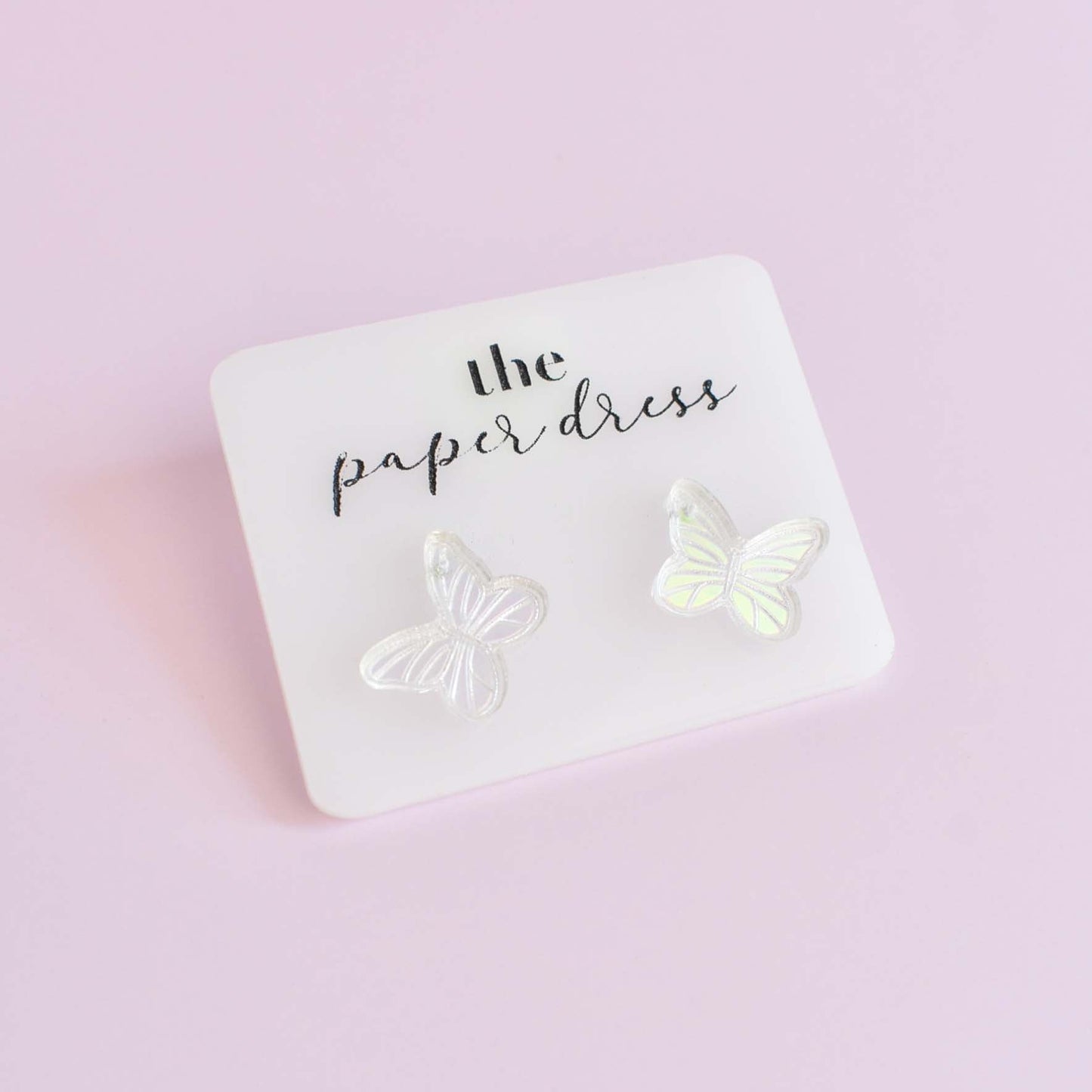 BUTTERFLY STUD EARRINGS