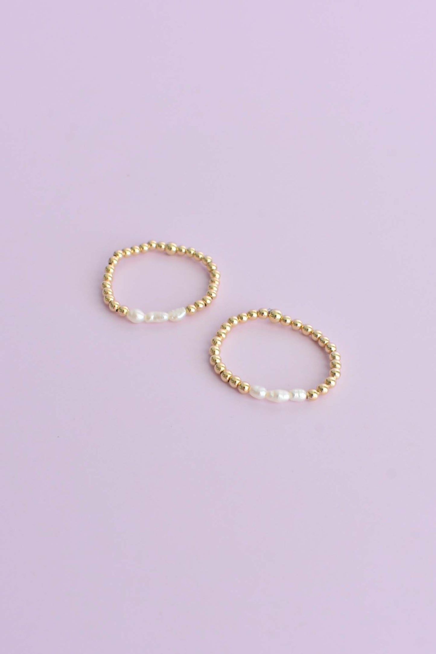 GOLD & PEARL TRIO RING