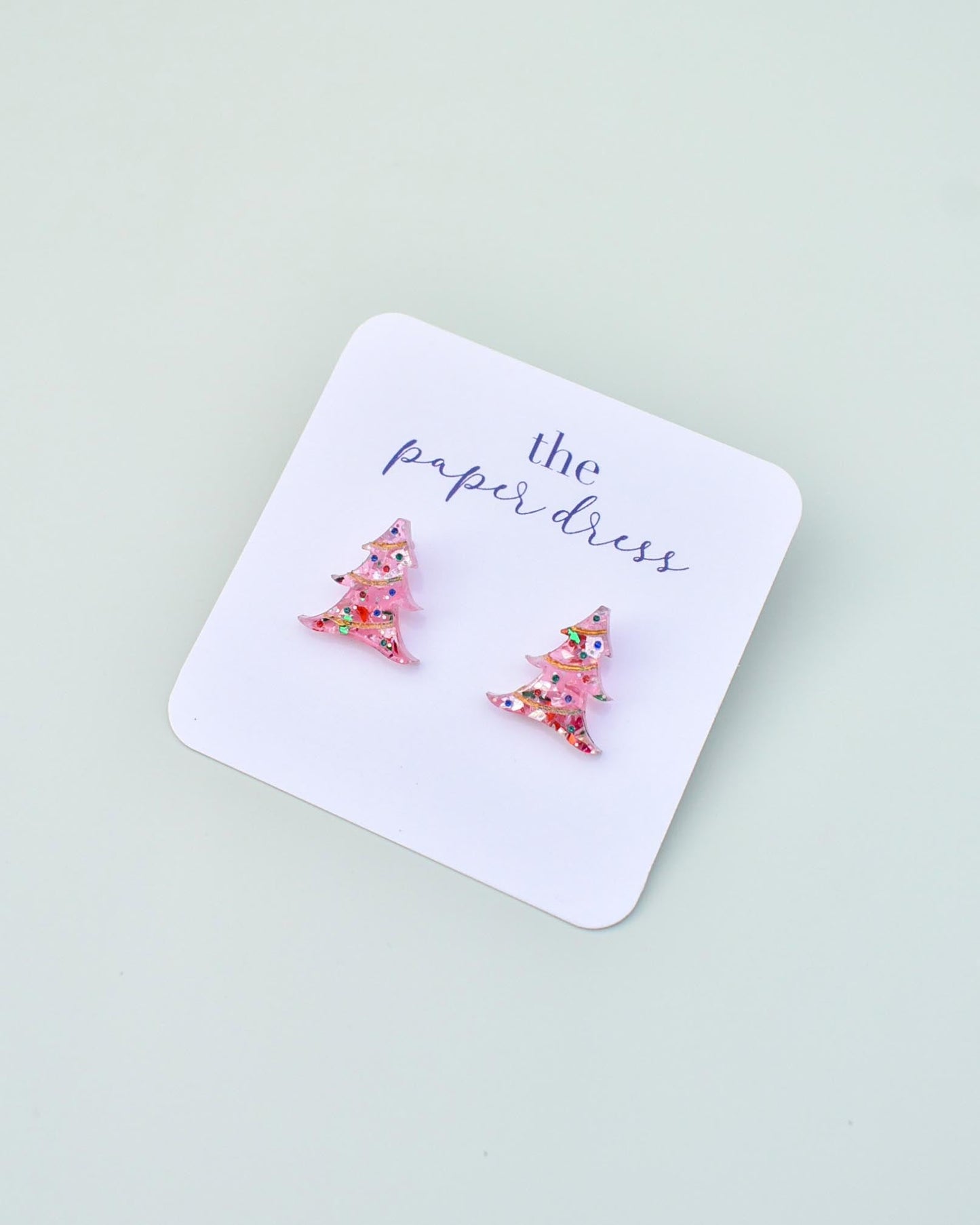 DECORATED CHRISTMAS TREE STUDS