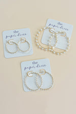 Pearl Gold Hoops