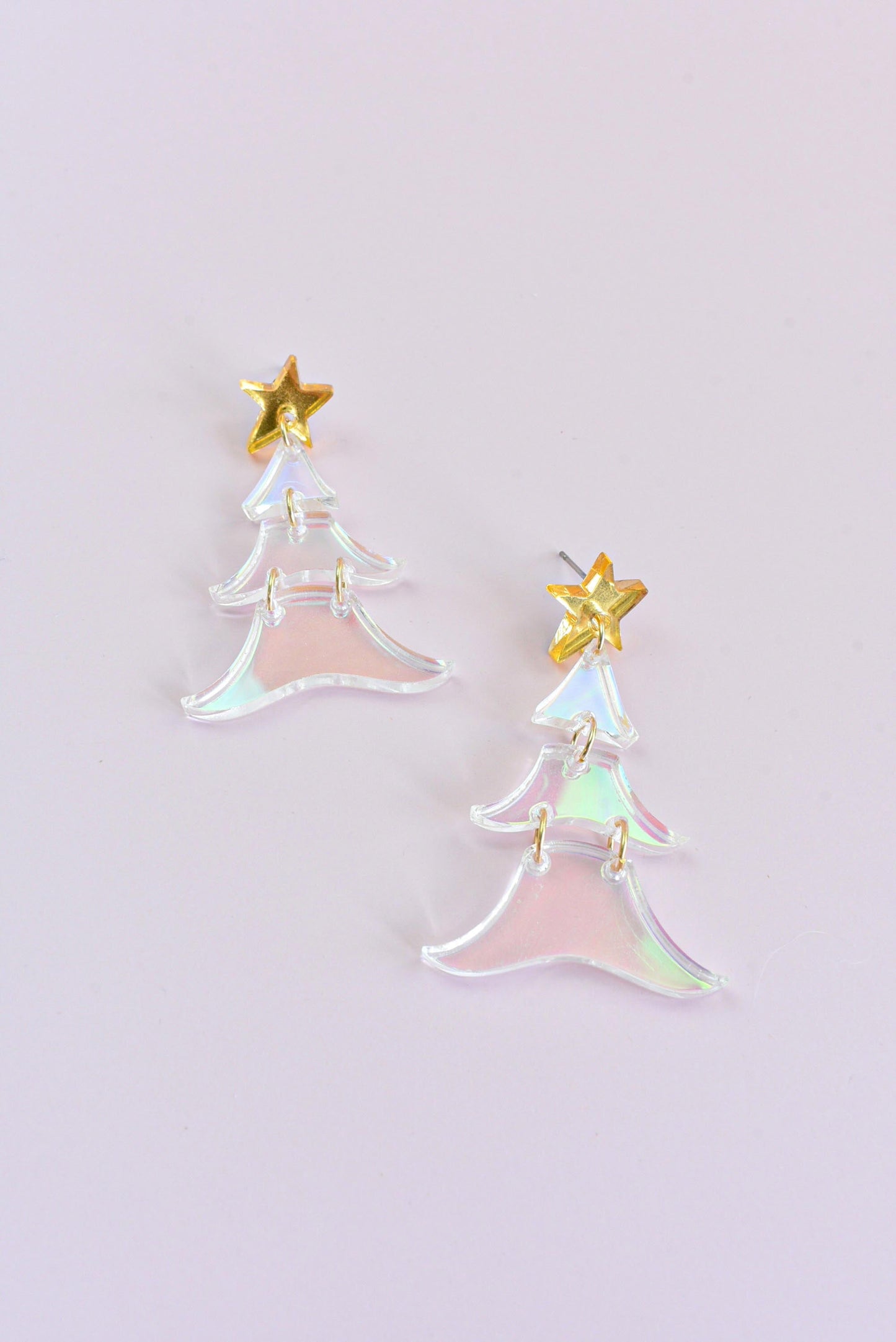 CHRISTMAS TREE DANGLE EARRINGS