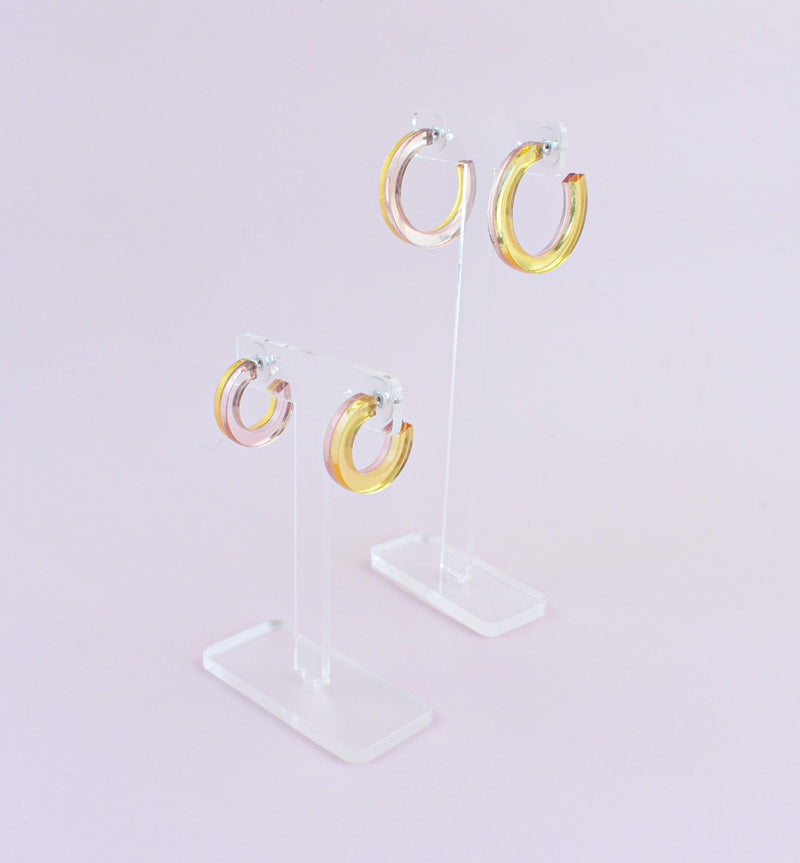 DUO HOOP EARRINGS