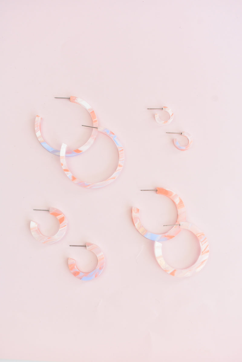 SHERBET HOOP EARRINGS