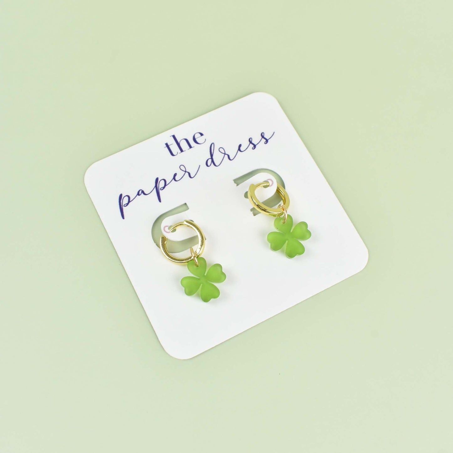 FOUR LEAF CLOVER CHARM HUGGIES