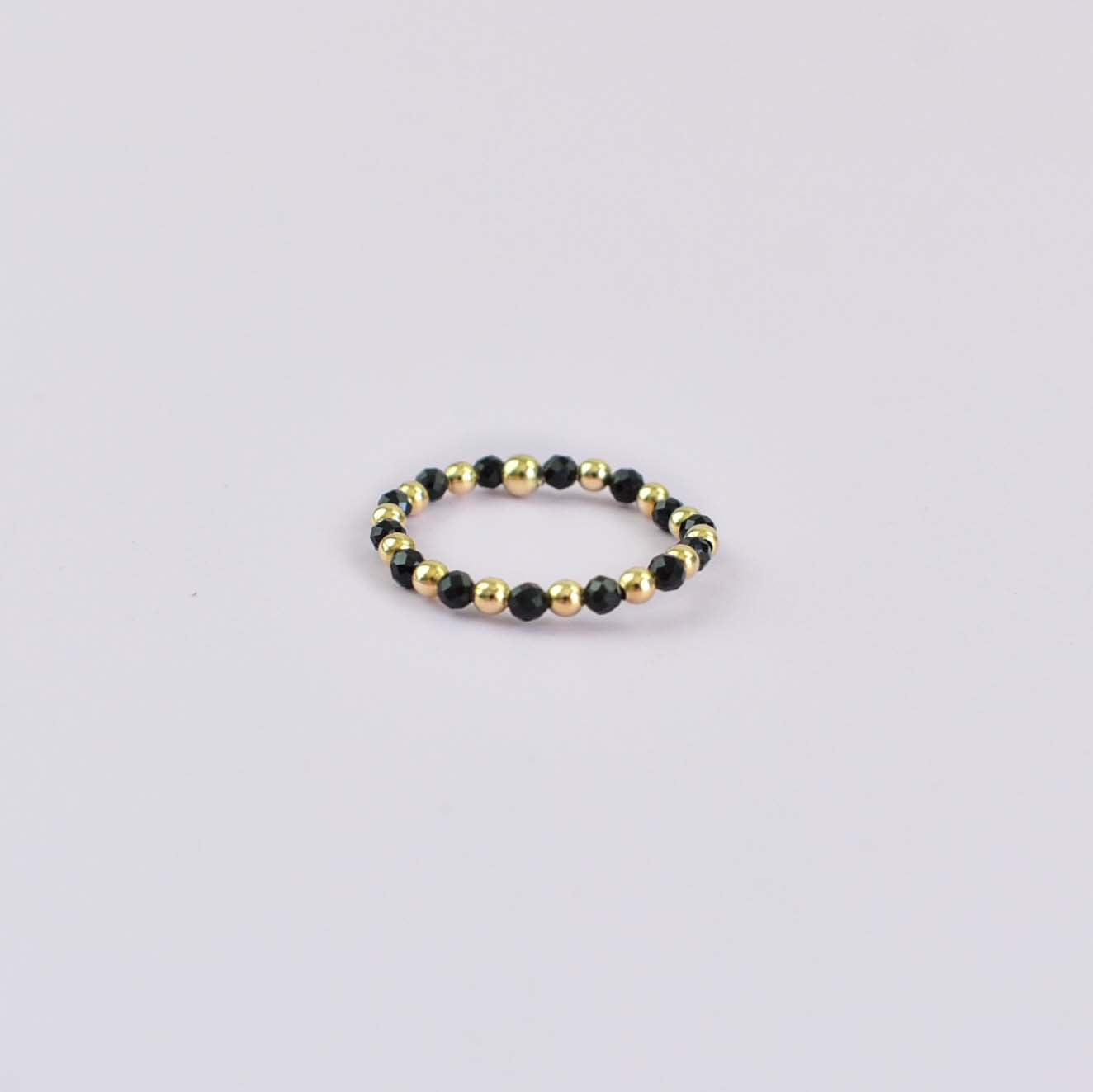 BLACK AGATE RING