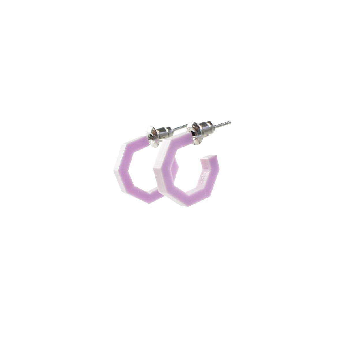 LILAC HOOP EARRINGS