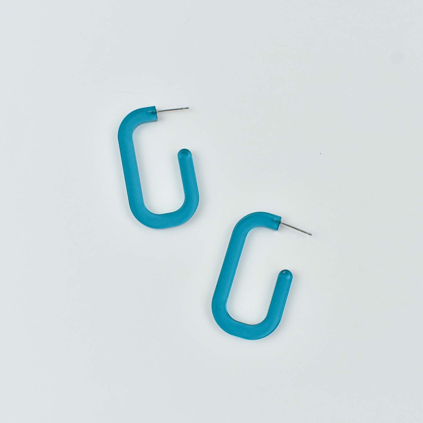 PAPERCLIP HOOP EARRINGS