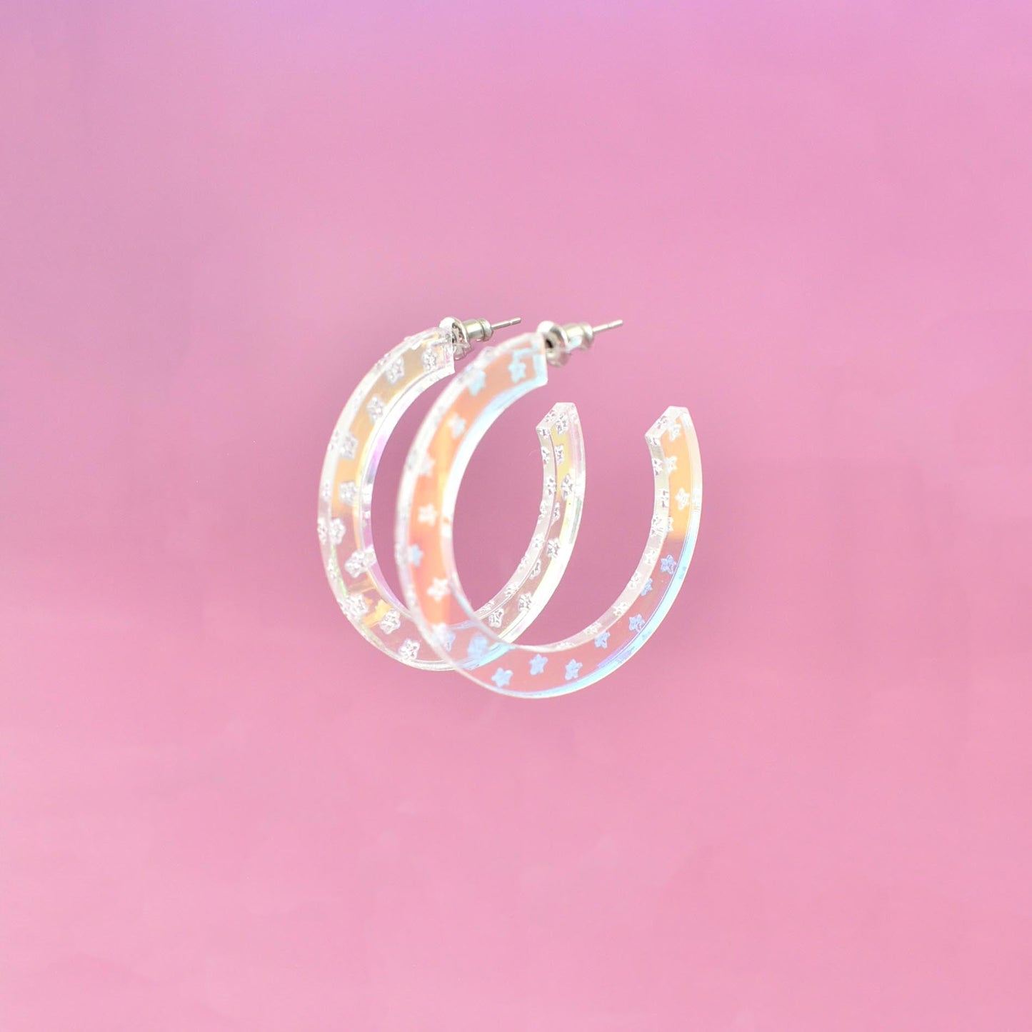 STARDUST HOOP EARRINGS