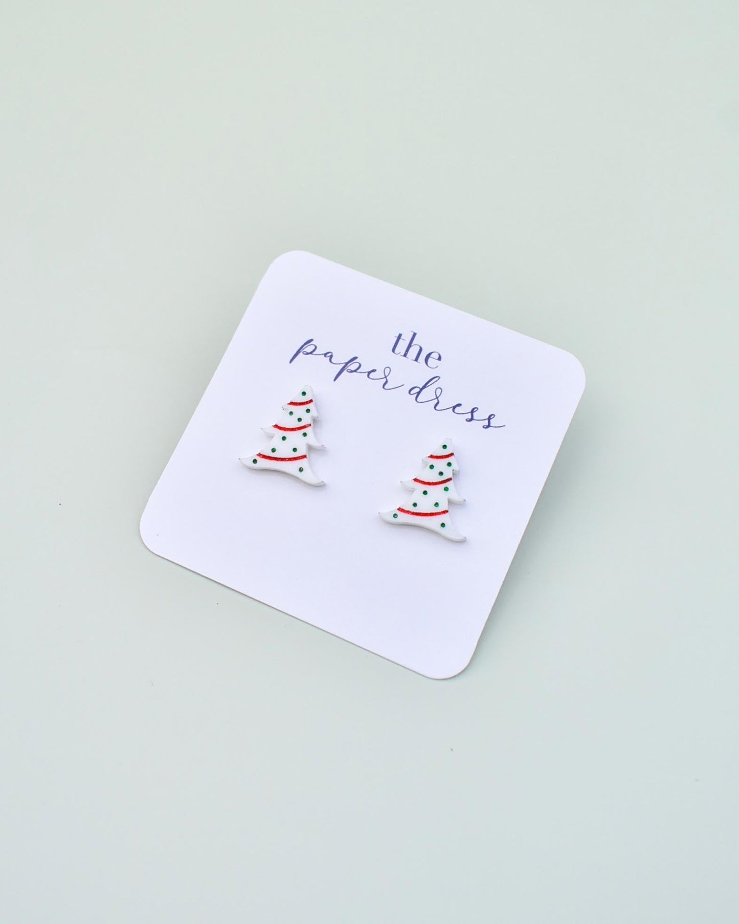 DECORATED CHRISTMAS TREE STUDS
