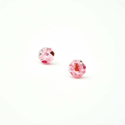 PINK CONFETTI STUDS