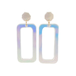 lightweight color changing statement earrings