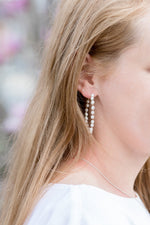 pearl hoop earring