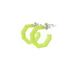 OCTAGON MICRO HUGGIE HOOP EARRINGS