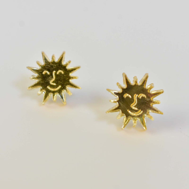 gold sunshine studs