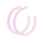 LILAC HOOP EARRINGS