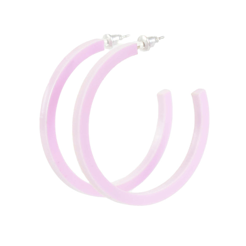 LILAC HOOP EARRINGS